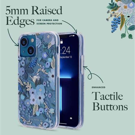 Rifle Paper Clear - Case for iPhone 14 Plus (Garden Party Blue)