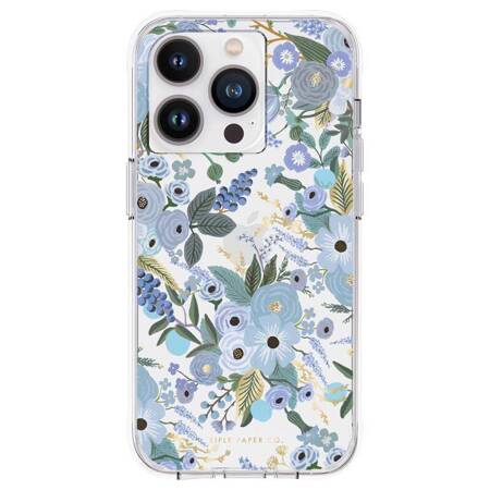 Rifle Paper Clear - Case for iPhone 14 Pro (Garden Party Blue)