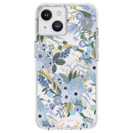 Rifle Paper Clear MagSafe - Case for iPhone 14 (Garden Party Blue)