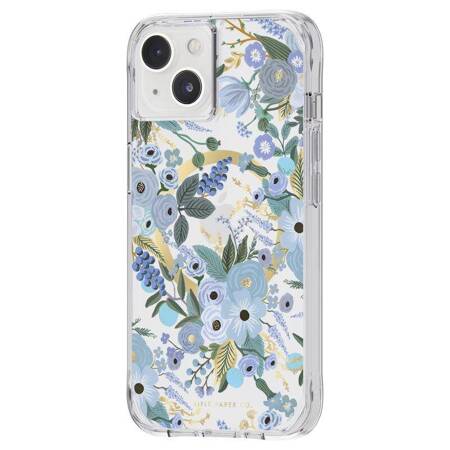 Rifle Paper Clear MagSafe - Case for iPhone 14 (Garden Party Blue)