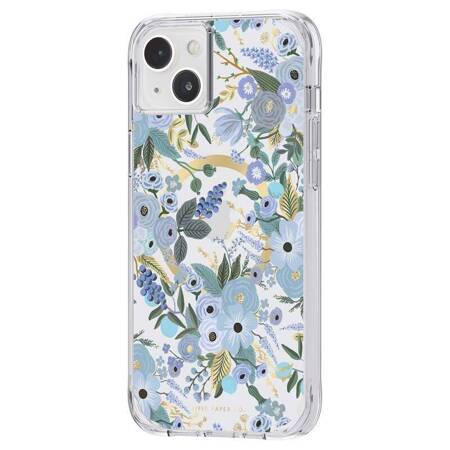 Rifle Paper Clear MagSafe - Case for iPhone 14 Plus (Garden Party Blue)