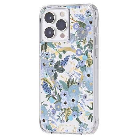 Rifle Paper Clear MagSafe - Case for iPhone 14 Pro Max (Garden Party Blue)