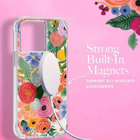 Rifle Paper Clear MagSafe - Case for iPhone 14 Pro Max (Garden Party Blush)