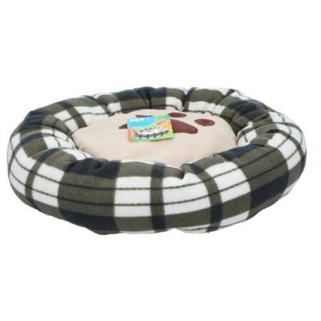 Soft round dog / cat bed 50 x 10 cm (khaki)