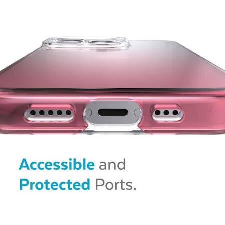 Speck Presidio Perfect-Clear + Ombre - Case for iPhone 13 Pro with MICROBAN coating (Clear/Vintage Rose)