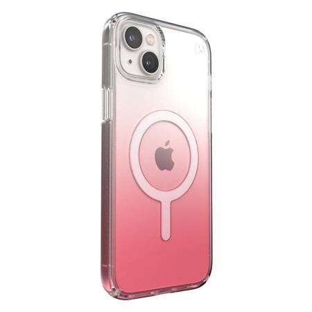 Speck Presidio Perfect-Clear + Ombre + MagSafe - Etui iPhone 14 Max z powłoką MICROBAN (Clear / Vintage Rose Fade)