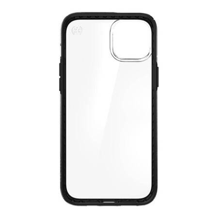 Speck Presidio Perfect-Clear with Impact Geometry - Etui iPhone 14 Max z powłoką MICROBAN (Clear / Black)