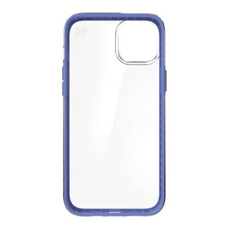 Speck Presidio Perfect-Clear with Impact Geometry - Etui iPhone 14 Max z powłoką MICROBAN (Clear / Grounded Purple)