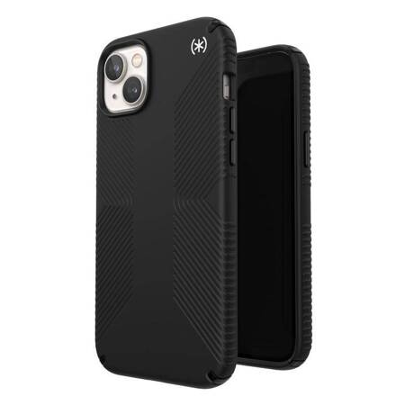 Speck Presidio2 Grip - Etui iPhone 14 Max z powłoką MICROBAN (Black / Black / White)