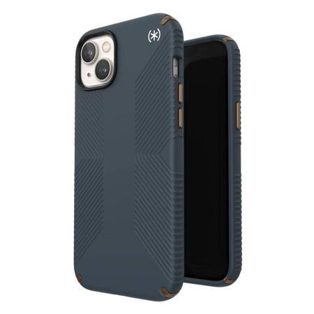 Speck Presidio2 Grip - Etui iPhone 14 Max z powłoką MICROBAN (Charcoal / Cool Bronze / Slate)