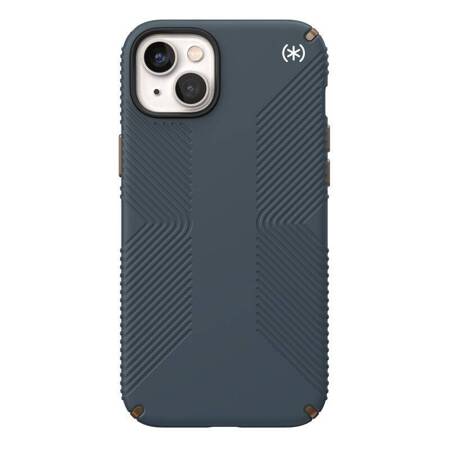 Speck Presidio2 Grip - Etui iPhone 14 Max z powłoką MICROBAN (Charcoal / Cool Bronze / Slate)