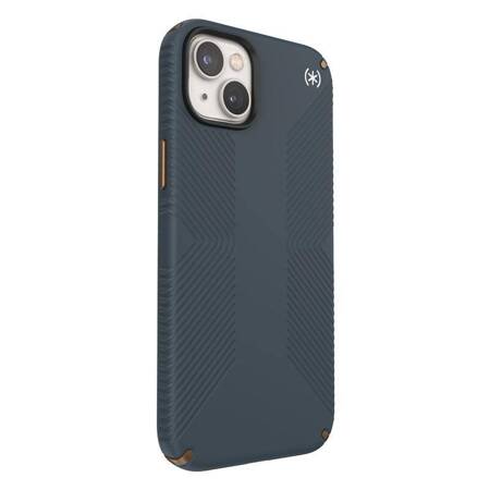 Speck Presidio2 Grip - Etui iPhone 14 Max z powłoką MICROBAN (Charcoal / Cool Bronze / Slate)