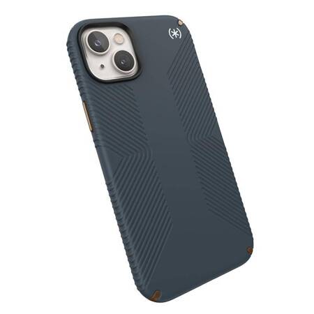 Speck Presidio2 Grip - Etui iPhone 14 Max z powłoką MICROBAN (Charcoal / Cool Bronze / Slate)