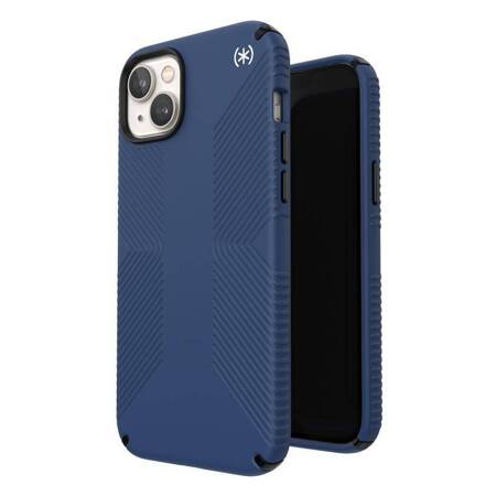 Speck Presidio2 Grip - Etui iPhone 14 Max z powłoką MICROBAN (Coastal Blue / Black / White)