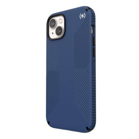 Speck Presidio2 Grip - Etui iPhone 14 Max z powłoką MICROBAN (Coastal Blue / Black / White)