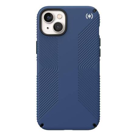 Speck Presidio2 Grip - Etui iPhone 14 Max z powłoką MICROBAN (Coastal Blue / Black / White)