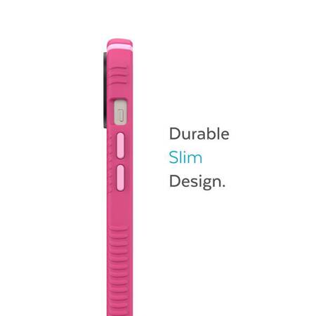 Speck Presidio2 Grip + MagSafe - Etui iPhone 14 Max z powłoką MICROBAN (Digitalpink / Blossompink / White)