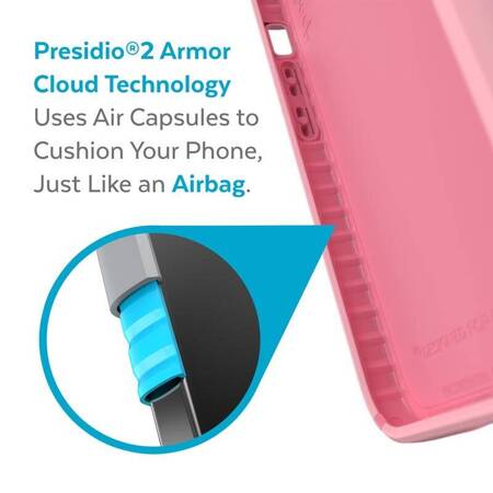 Speck Presidio2 Pro - Case for iPhone 13 Pro with MICROBAN coating (Rosy Pink/Vintage Rose)