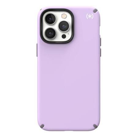 Speck Presidio2 Pro - Etui iPhone 14 Pro Max z powłoką MICROBAN (Spring Purple / Cloudygrey / White)