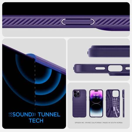 Spigen Liquid Air - Case for iPhone 14 (Deep Purple)