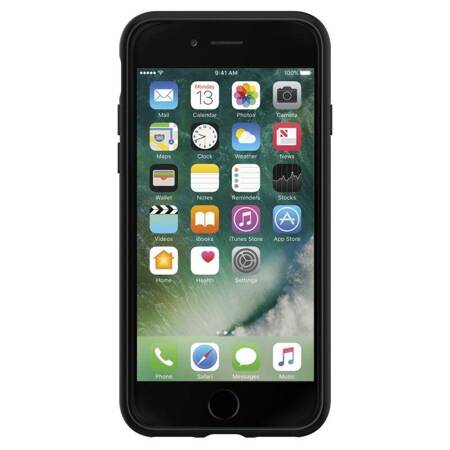 Spigen Liquid Air - Case for iPhone SE 2020 / 8 / 7 (Black)