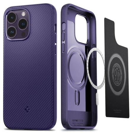 Spigen Mag Armor - Case for iPhone 14 Pro Max (Deep Purple)