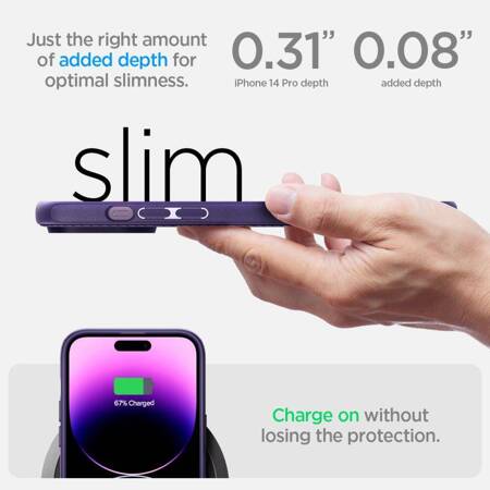 Spigen Mag Armor - Case for iPhone 14 Pro Max (Deep Purple)