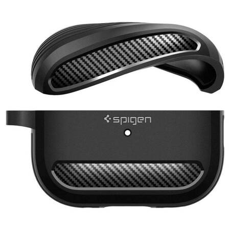 Spigen Rugged Armor - Case for Apple AirPods Pro 1 / 2 (Black)