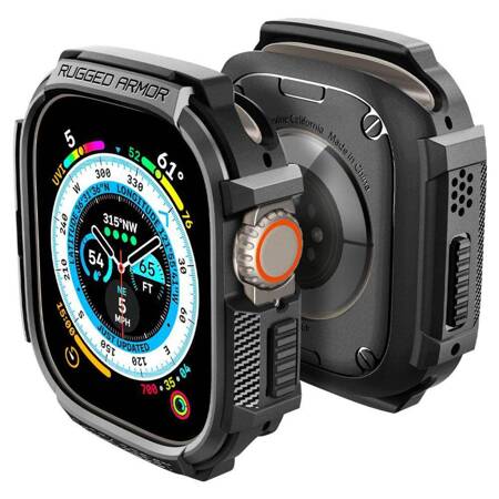 Spigen Rugged Armor – Case for Apple Watch Ultra 49 mm (Black)