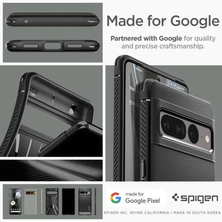 Spigen Rugged Armor - Case for Google Pixel 7 Pro (Black)