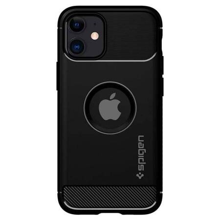 Spigen Rugged Armor - Case for iPhone 12 / iPhone 12 Pro Case (Black)