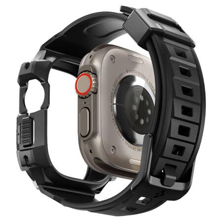 Spigen Rugged Armor Pro Case – Band with case for Apple Watch Ultra 49 mm (Black)