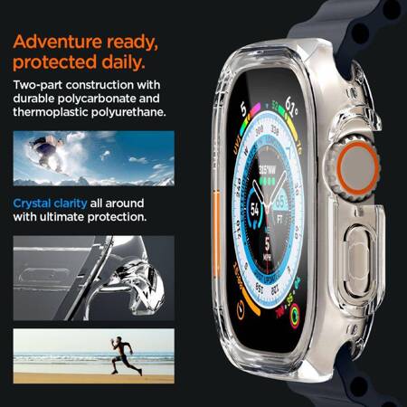 Spigen Ultra Hybrid – Case for Apple Watch Ultra 49 mm (Clear)