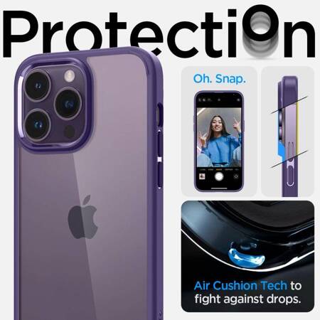 Spigen Ultra Hybrid - Case for iPhone 14 Pro Max (Deep Purple)