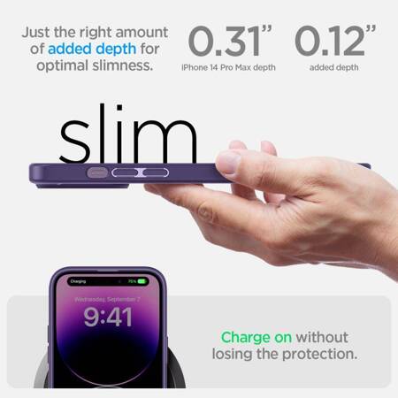 Spigen Ultra Hybrid - Case for iPhone 14 Pro Max (Deep Purple)