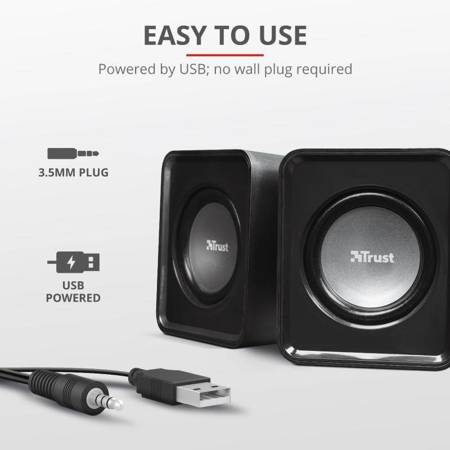Trust Leto Compact 2.0 - Speaker Set (Black)