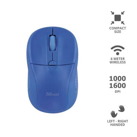 Trust Primo - 1600 DPI wireless optical mouse (Blue)