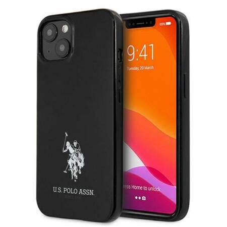 US Polo Assn Horses Logo - Case for iPhone 13 Mini (Black)