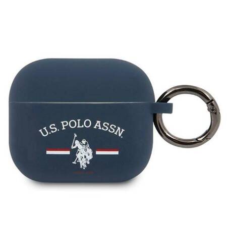 US Polo Assn Silicone Logo - Case for Airpods 3 (Navy blue)