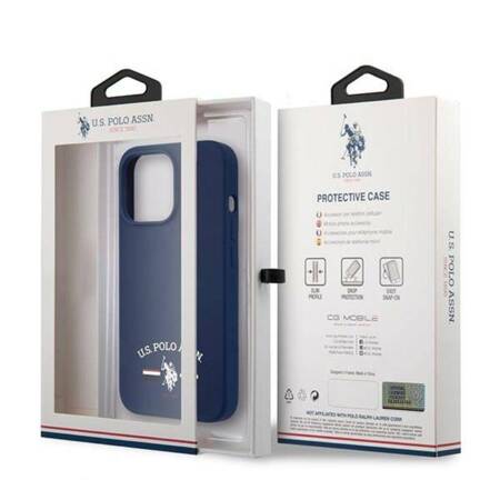 US Polo Assn Silicone Logo - Case for iPhone 13 Pro Max (Navy blue)