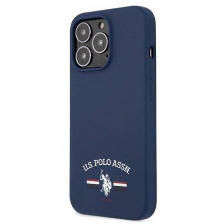 US Polo Assn Silicone Logo - Case for iPhone 13 Pro (Navy blue)
