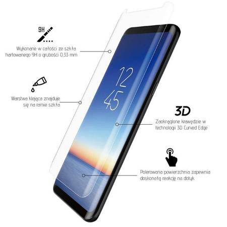 X-Doria Armour 3D Glass - Tempered Glass 9H Screen Protector for Samsung Galaxy S9 (Clear)