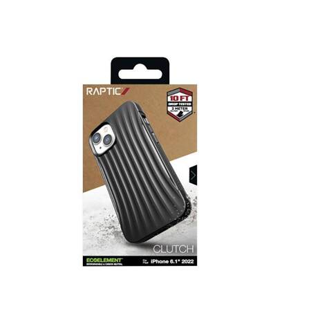 X-Doria Raptic Clutch - Biodegradable case for iPhone 14 (Drop-Tested 3m) (Black)