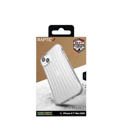 X-Doria Raptic Clutch - Biodegradable case for iPhone 14 Plus (Drop-Tested 3m) (Clear)