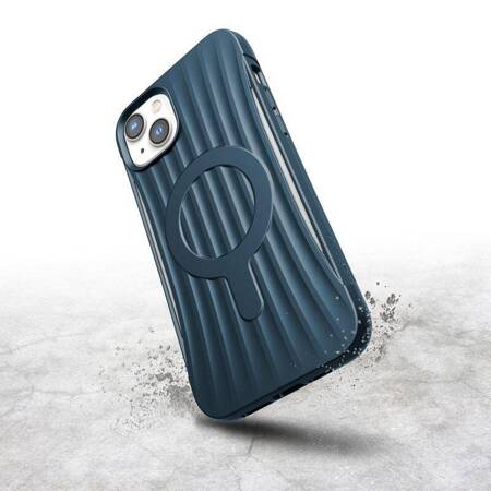 X-Doria Raptic Clutch MagSafe - Biodegradable case for iPhone 14 Plus (Drop-Tested 3m) (Marine Blue)