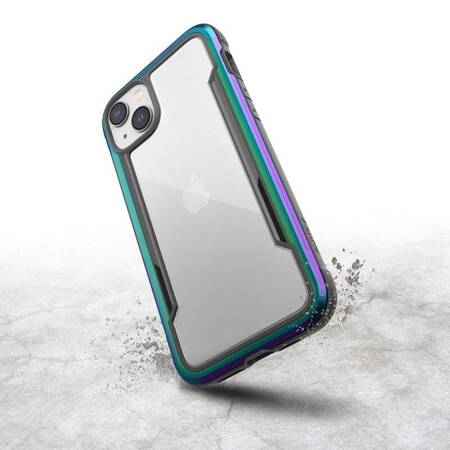 X-Doria Raptic Shield - Aluminum Case for iPhone 14 Plus (Drop-Tested 3m) (Iridescent)