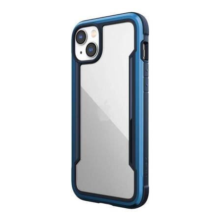 X-Doria Raptic Shield - Aluminum Case for iPhone 14 Plus (Drop-Tested 3m) (Marine Blue)