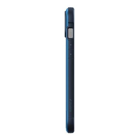 X-Doria Raptic Shield - Aluminum Case for iPhone 14 Plus (Drop-Tested 3m) (Marine Blue)