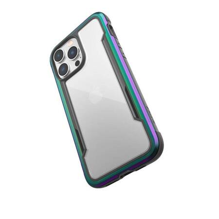 X-Doria Raptic Shield - Aluminum Case for iPhone 14 Pro Max (Drop-Tested 3m) (Iridescent)