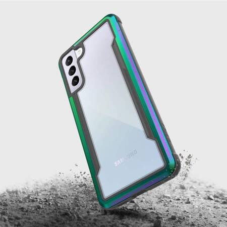 X-Doria Raptic Shield - Aluminum case for Samsung Galaxy S21 + (Antimicrobial protection) (Iridescent)